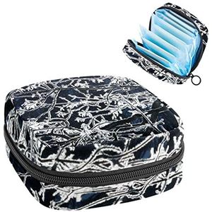 boomtak rijp, Periode Pouch Draagbaar,Tampon Opbergtas,Tampon Houder voor Portemonnee Vrouwelijke Product Organizer, Meerkleurig, 4.7x6.6x6.6 in/12x17x17 cm
