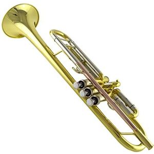 Trompetten Drie-kleuren Trompet Muziekinstrument Fosfor Bronzen Mondstuk Messing B-platte Beginner Testprestaties Student Trompetten