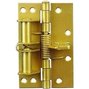 Deurveerscharnier, Veerbelaste metalen scharnieren for deuren goud zilver(Gold)