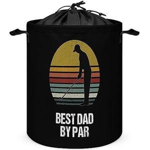 Best Dad By Par Wasmand met Deksel Opvouwbare Trekkoord Wasmand voor Thuis Reizen