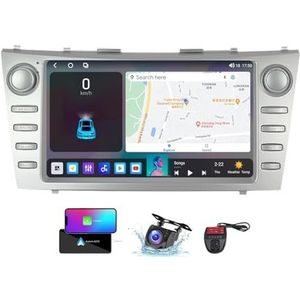 Voor Toyota Camry 6 2006-2011 Android 13 Carplay Autoradio, 9 inch Scherm Radio Wireless Android Auto Bluetooth 5.0 Handsfree 4G WiFi FM/RDS/DAB+ Radio DSP Camera + DVR(NF-5)