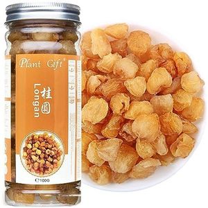 Plant Gift Natural Dried Longan 100G/3.52oz 桂圆肉 100% fruitvlees, geen suikers, gebruikt in theeën, dessert, eetbaar, koken, premiumkwaliteit