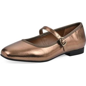 WHITE MOUNTAIN Boch Mary Jane Flat voor dames, Brons met glad, 37 EU