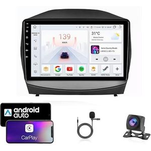 Android 13 Dubbel Din Auto Stereo Touchscreen Auto Stereo Voor Hyundai ix35 2011-2014 Met Bluetooth GPS Navigatie WiFi FM Radio USB/SWC/Plug en Play Ondersteuning Carplay&Android Auto(4 Core Wifi 1G+3