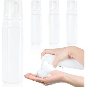 Plastic Schuimende Fles 200ml/6oz 4 Pack Clear Lege Mousse Hervulbare Containers Set voor Shampoo Douchegel