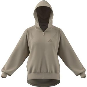 adidas Mujer FUTURE ICONS THREE STRIPES HOODIE, Crystal Linen, L