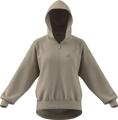 adidas Mujer FUTURE ICONS THREE STRIPES HOODIE, Crystal Linen, L