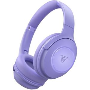 DOQAUS Bluetooth Draadloze Hoofdtelefoon Over Het Oor, 70uur Speeltijd, 3 EQ-modus, Hifi Stereo Bashoofdtelefoon met Mic, Bluetooth 5.3 Hoofdtelefoon Draadloos met geheugenproteïne-Oorkussen(Paars)