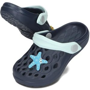 BeKiddy Unisex Kinderen Eva Klompen met Schoenpin Lichtgewicht Tuin Schoenen Jongens Meisjes 24-34 EU (Marineblauw, EU-systeem voor schoenmaten, Kleuter, Numeriek (van/tot), Normaal, 24, 25)