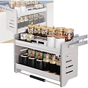 Heavy Duty uittrekbare kast organizer uitschuifbare plank met