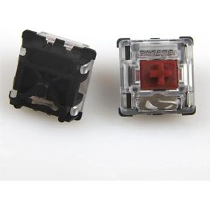 VGHJTYS Schakelaars stil zilver geel rood bruin KS-15 vervangen voor Gateron optische schakelaar toetsenbord SK61 SK64 SK73 (kleur: stil rood 20 stuks)