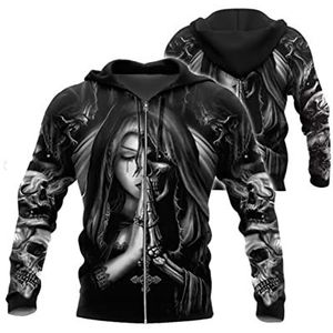Viking 3D Odin Tattoos Printed Rune Sweatshirt, Harajuku Hooded Pullover Raven Casual Jacket