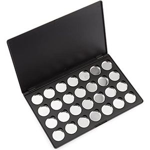 Allwon leeg magnetisch oogschaduw make-up palet met 28 stuks 26 mm ronde metalen pannen