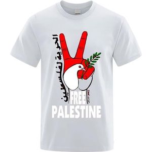 Save Palestina, Free Gaza Shirt, Stand with Palestine, Palestijnse vlag T-shirt (Color : G, Size : XS)