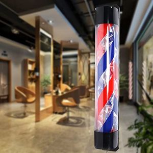 Barber Shop Light Barber Pole Kapsalon LED Licht Rood Blauw Wit Kapsalon Strepen Sign Light 36 inch 220V