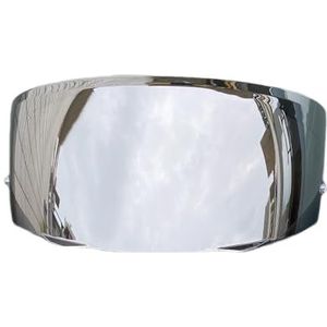 Motorhelm vizier lens, Helmvizier, I90-vizier for HJC HJ33 I90-helmschild Uv-bescherming Capacetes Visera Winddicht Cascos Windscherm Moto Helmen Onderdelen (zwart - alleen for gebruik overdag)(Silver