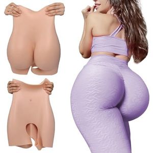 FSYH Volledig siliconen slipje enorme kont verbeteren open kruis panty lift billen gewatteerde push-up shorts voor crossdresser cosplay,Bronzen,hip1.2