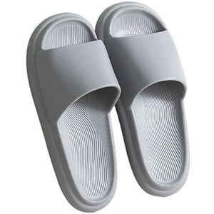 Non-slip Bathroom Slippers,Soft Slippers,Indoor And Outdoor Platform Pool Slippers Shower Slippers (Color : Grey, Size : 39-40)