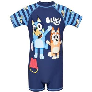 Bluey Zwempak | Eendelig Zwempak voor Jongens | Kinderzwemkostuums | Blauw 104