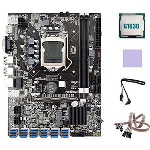 AMIUHOUN B75 ETH Mijnbouw Moederbord 12XUSB+G1630 CPU+ Kabel+Lichtschakelaar Kabel+Thermische Pad B75 USB BTC Mijnbouw Moederbord