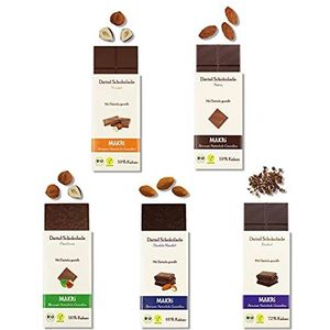 MAKRi dadelchocolade - proefpakje/gezoet met dadels/bio & veganistisch/eerlijke handel/geen geraffineerde suiker (15 chocoladerepen)