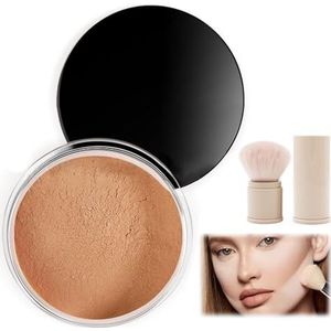 Allura Beauty Blurring Powder, Currentlye Polvo Compacto, Beauty Pink Setting Powder, Beauty Blurring Setting Powder, Beauty Setting Powder, Waterproof Matte Perfection Pressed Powder(#1)