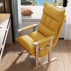 FZDZ Moderne eenvoudige enkele vrijetijdsstoel woonkamer enkele sofa stoel comfortabele fauteuil met zijzakken en stalen frame versterking G, 63 x 66 x 102 cm (25 x 26 x 40 inch))