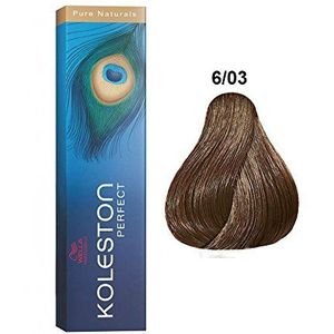 6/03 Dark Blonde Natural Gold Wella Koleston Perfect Pure Naturals 60ml