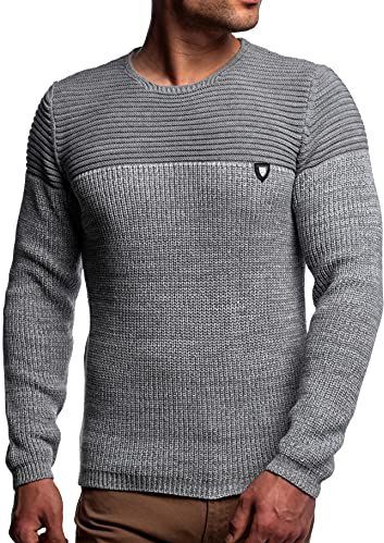 Karl's People - K-114 - Gebreide Herentrui - Warme - Ronde Hals - Grof Gebreid