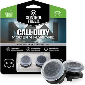 KontrolFreek Call of Duty: Modern Warfare - A.D.S. Performance Thumbsticks voor Xbox One Controller | 2 High-Rise, Concave | Transparant/Zwart