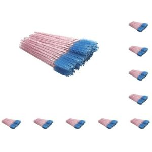 10 Set Van 50 Stuks Wimper Borstel Prachtige Vrouwen Accessoires Valentijnsdag Zoete Wenkbrauw Pincet Gemakkelijk Grip Brow Borstels Rose Rood/Blauw
