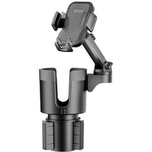 mobiele telefoonhouder Bekerhouder Telefoonhouder voor auto met verstelbare basis, 360 graden rotatie Compatibel met alle smartphones houder voor telefoon