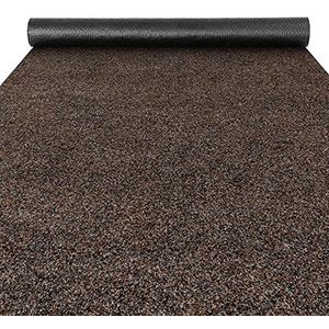 ANRO Poet Deurmat, vuilvangmat, tapijtloper, schoonloopmat voor binnen en buiten, hal, entree, bruin, 100 x 300 cm