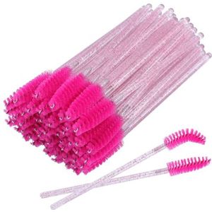 Wimperborstel kristallen toverstokken, make-up tool mascara applicator kits voor wimper wenkbrauw wimpers extensies bulk