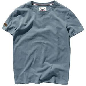 LQHYDMS T-shirts Mannen Korte Mouw Mannen T-Shirt Plus Size Tops Tee Mannen Mode Shirt, La Blauw, M 170cm 58kg