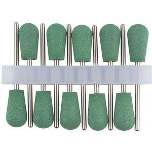 Silicon draaiende spijkers Siliconen frees nagelboor bit verpakking van 10 3/32 inch(W 10pcs)