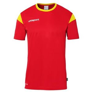 uhlsport Squad 27 Voetbalshirt met korte mouwen, sportshirt voor kinderen en volwassenen, uniseks, ademend voetbalshirt