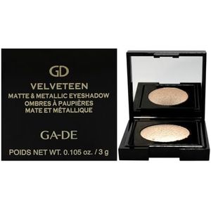 GA-DE Velveteen Metallic Eyeshadow Mono, 188 - Pearl Infused, Shimmer Eye Makeup - Zijdezachte, dicht gepigmenteerde, naadloze mix - 3,0 g