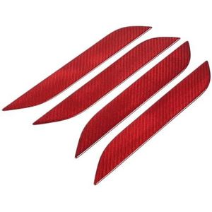 VFEBTSD Echte koolstofvezel autodeurgreepbekleding, compatibel met Tesla Model S 2022-2023 auto-accessoires(RED)