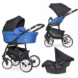 Kinderwagen babyzitje 3-in-1 en Isofix 4-in-1 optioneel Basic Sport by SaintBaby Racing Blue 05 2in1 zonder babyzitje
