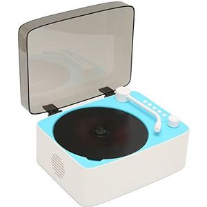 Bluetooth-luidspreker CD-speler, ABS HiFi CD-muziekspeler Vintage Mini multifunctionele handige 2400mAh batterij met hoge capaciteit voor thuis(Hemelsblauw)