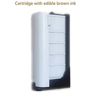 Handheld Inkjet -printer Handheld Printer Mini Draagbare Inkjet Tattoo-printer met inktcartridge WiFi-verbinding for aangepast DIY Niet gemakkelijk te vervagen(Brown edible ink)