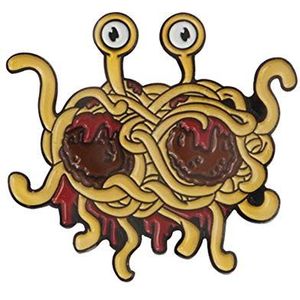 Vliegende Spaghetti Monster Broches Denim Jas Revers Knop Broche Pin Badge Sieraden, Metaal
