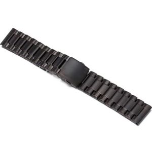 LUGEMA 22 Mm 24 Mm 26 Mm 28 Mm 30 Mm 32 Mm Horlogeband Compatibel Met Diesel Horlogeband Zilver Zwart Goud Roestvrij Staal Heren Horlogeband Lederen Band (Color : Black, Size : 30mm)