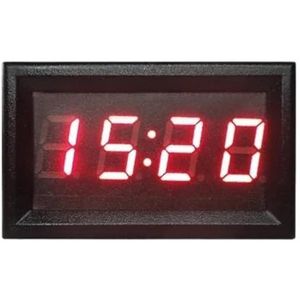 Multifunctionele LED Digitale Auto Klok Elektronische Tijd Datum Temperatuur Voltmeter in een Meter (Kleur: Zwart Cover - Groen)