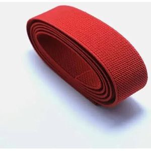 3 cm zwart-wit rubberen band verdikte elastische band kleur platte harde broek taille DIY decoratieve banden woonaccessoires-rood