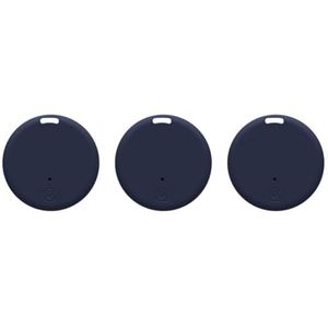 LOLPALONE 3-Pack GPS-Tracker voor Voertuigen Sleutelzoeker GPS-Tracker Mini GPS-Tracker Huisdier GPS-Tracker Marineblauw