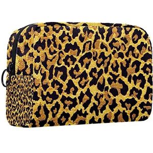 Cosmetische tas voor dames,kleine make-uptas voor portemonnee,modern patroon luipaardprint,Cosmetische reistas,make-uptasje