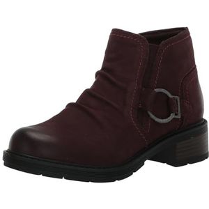 Clarks Dames Hearth Faye enkellaars, Bourgondië Nubuck, 7 UK, Bordeaux Nubuck, 41 EU