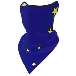 UVBDF Alaska staat vlag gezichtsbedekking sjaal, ademend voor hardlopen, kamperen, klimmen